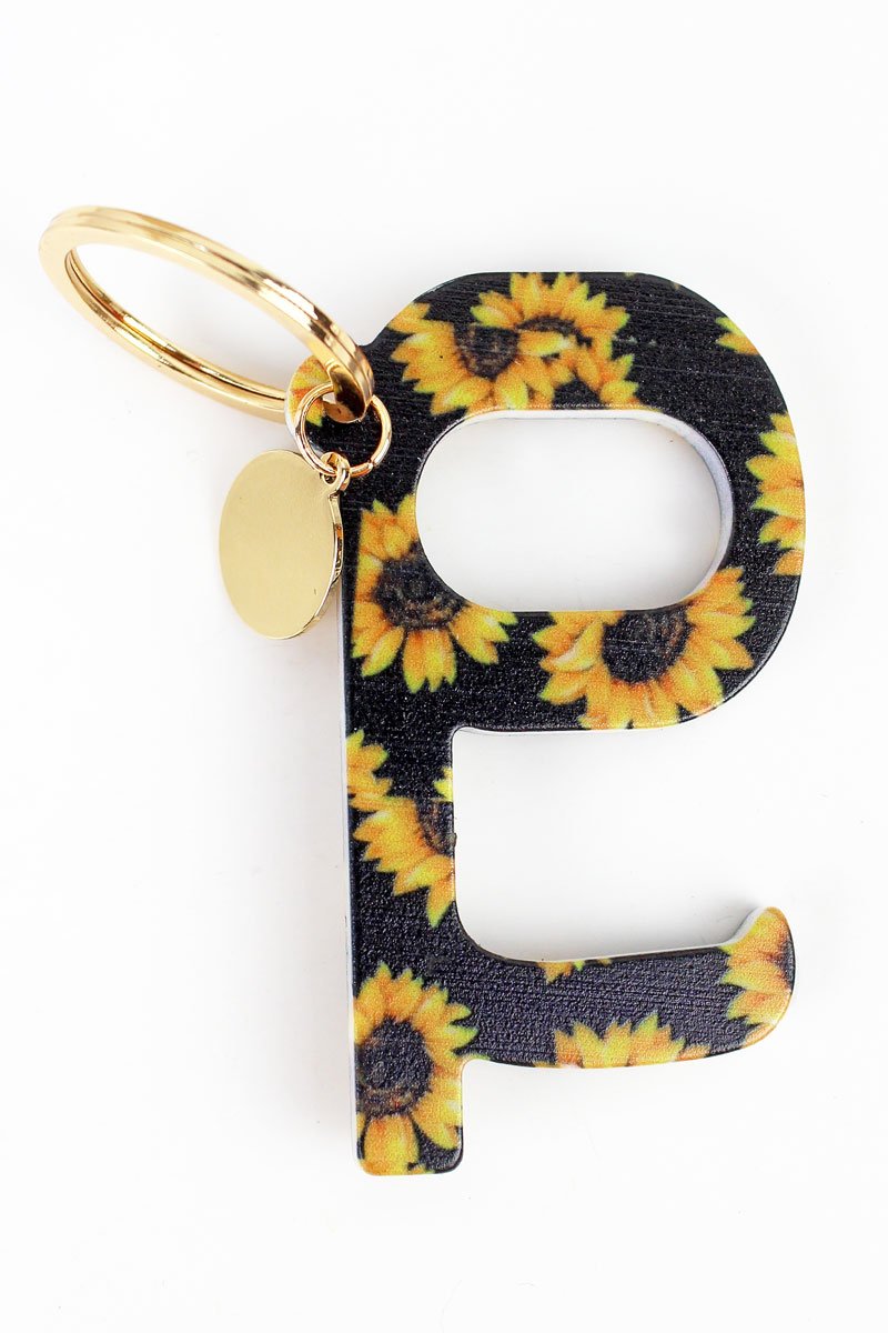 Sunflower No Touch Stylus Keychain