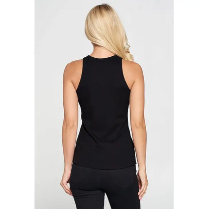 Racer Back Rib Knit Tank Top